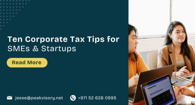 Ten Corporate Tax Tips for SMEs & Startups
