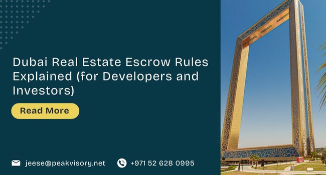 Dubai Real Estate Escrow Rules Explained (for Developers and Investors)