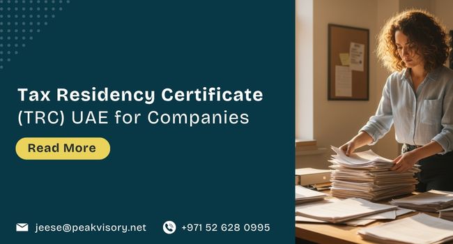 Tax Residency Certificate (TRC) UAE for Companies